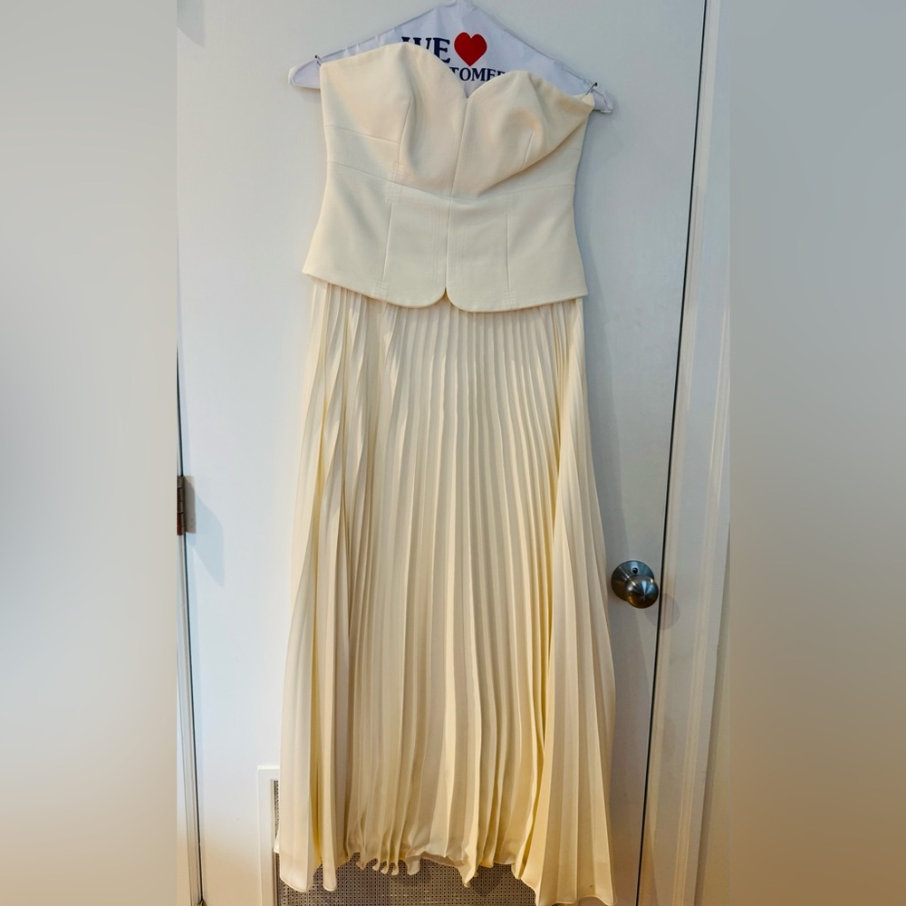 ANTONIO MELANI Strapless Cream Dress - Picture 4 of 6